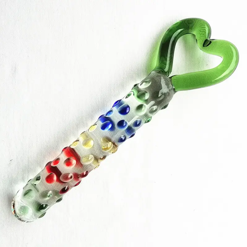 Women's Glass Dildo Anal Sex Toy Masturbation Wand for Intimate Pleasure