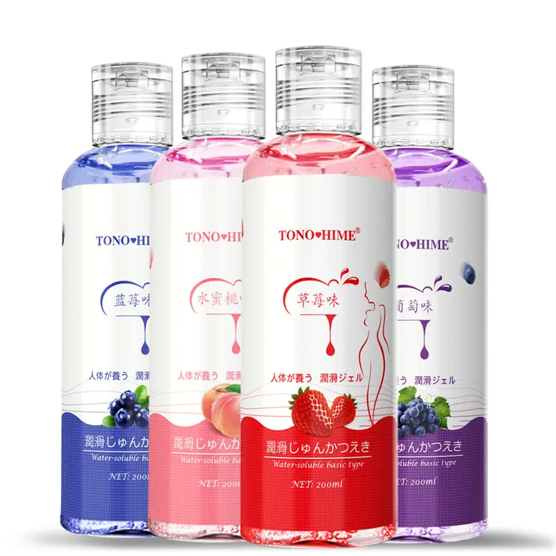 200ML Fruity Flavored Water-Based Jam Lubricant Large Capacity Adult Personal Sex Product