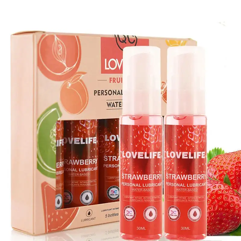 Hot Sale 30ml Fruit Flavored Personal Lubricant Adult Intimate Massage Sexual Wellness Product Wholesale