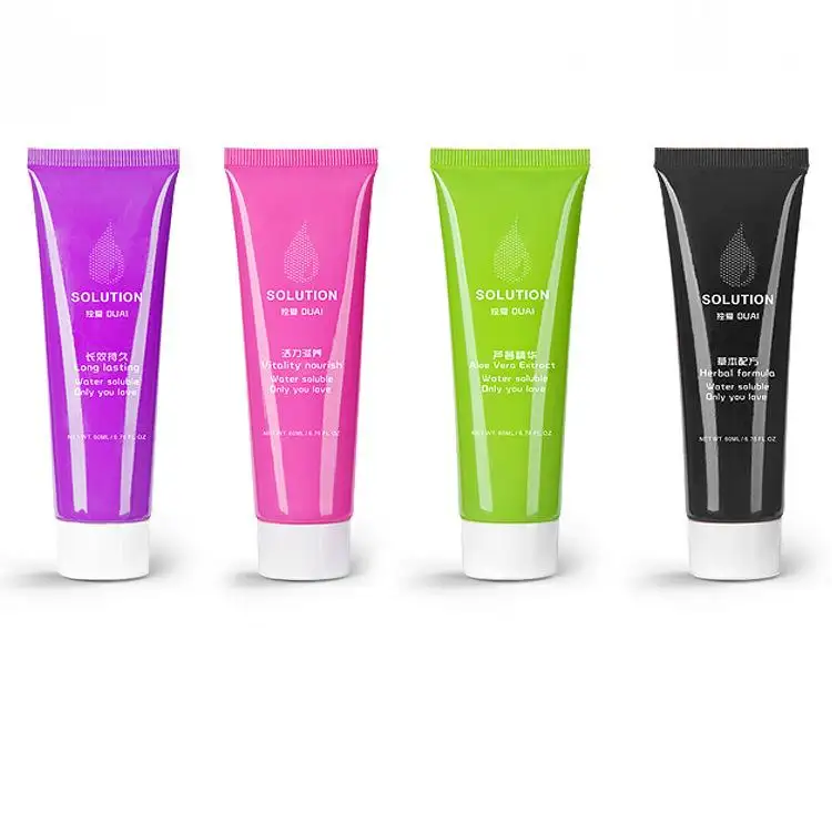 Hot Sale 4-Color 60ml Water-Based Gel Lubricant Women's Personal Intimate Bulk Sex Product