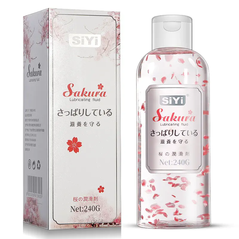 Wholesale Water-Based Sakura Scent Petal Lubricant for Couples Adult Toys & Erotic Products Sex Products