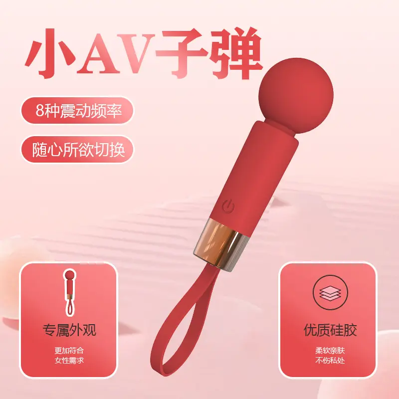 Women Vibrator Wand Rechargeable Bullet Vibrator Sex Toy 8 Speed Mini Wand Vibrator