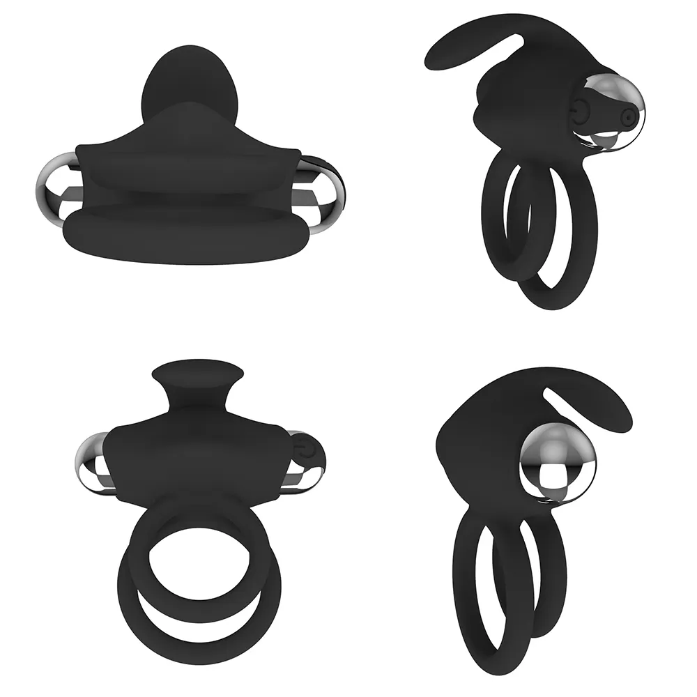 Sex Male Wear Vibration Ring 10 Frequency Clitoral Stimulation Co-vibration Lock Sperm Ring Adult Toys
