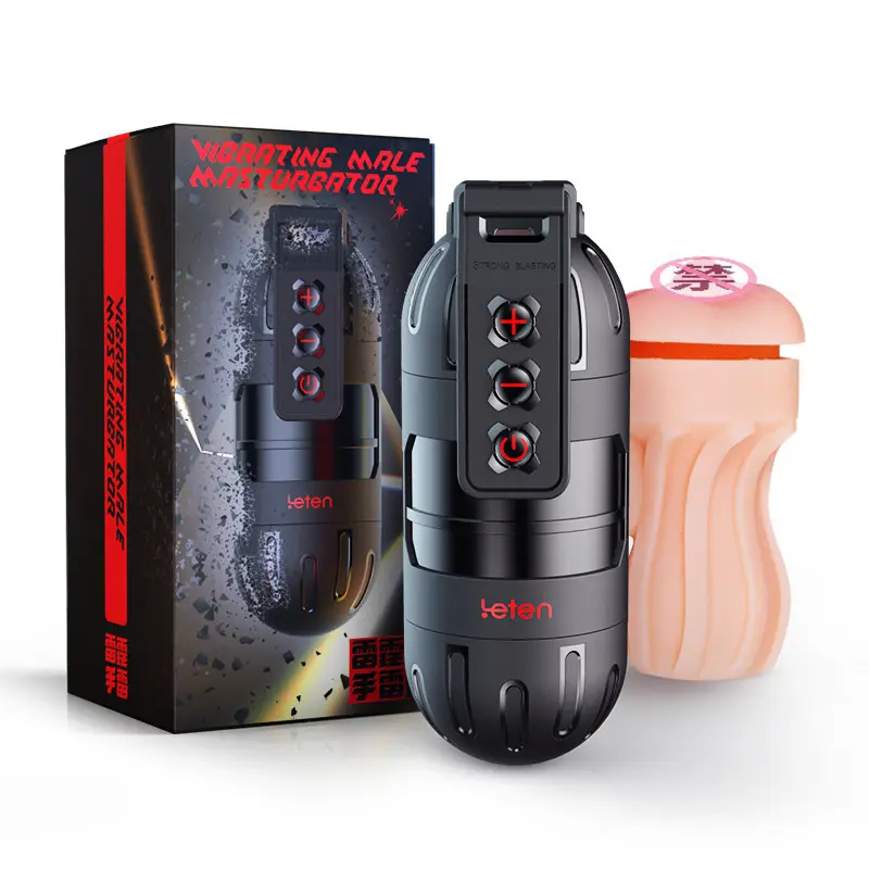 Leten Powerful Blasting Male Masturbator Vagina Function Vibration Full-Automatic APP Control Electric Telescopic Adult Sex Toy