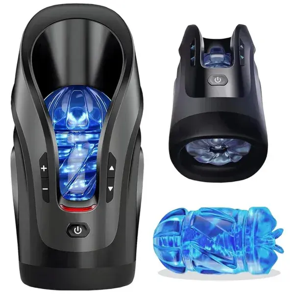 Leten Cannon King Mini Luxury 36 Modes Adult Toy Electric Male Masturbator Automatic Suction Thrusting Realistic Sound