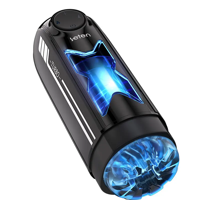 New Arrival Leten Turbo X Pro Electric Male Masturbator Cup Smart Heating X-Speed Piston Motion AI Real Person Sex Toy