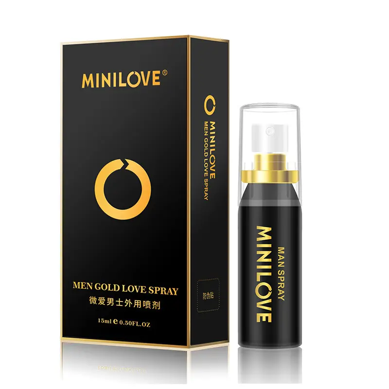 MINILOVE Premium Gold Enhanced 10ml Delay Spray Long-Lasting Male External Use Non-Numbing Intimate Cream