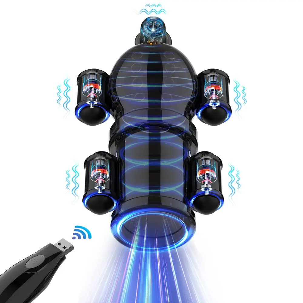 Rechargeable Male Masturbation Trainer Pump Vibrator Exercise Masturbation Cup Devices for Men Sex Toys with Massage Feature
