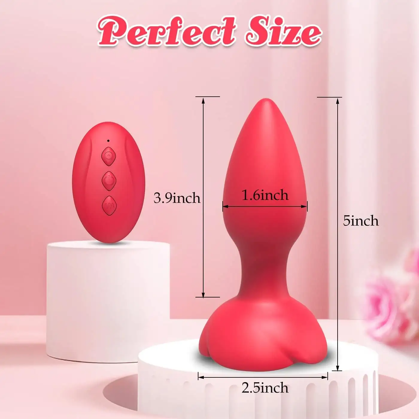 New Design Adult Shop Products Remote Control Vibrating Anal Plug Sex Toys for Men Women