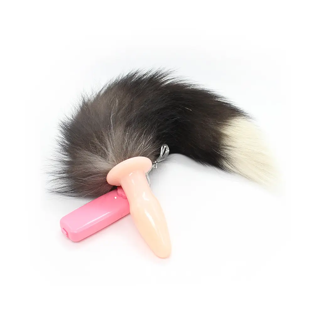 Adult Massager Sex Toys Remote Control Fox Tail Bullet Silicone Anal Butt Plug Vibrator