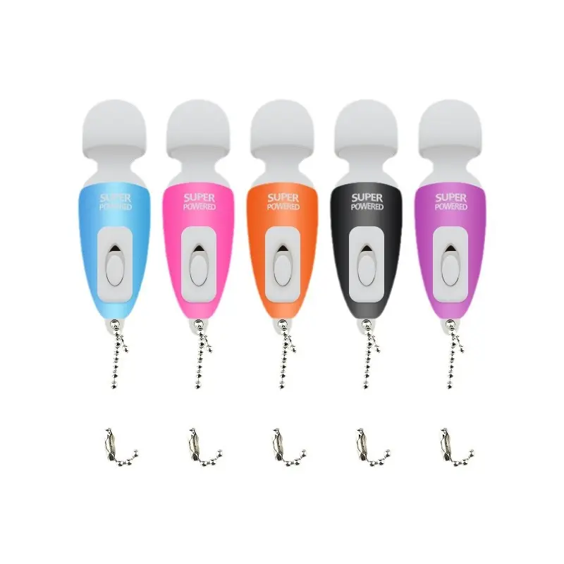 Wholesale Mini AV Vibrator Keychain Female Adult Massager Vibrating Stick Mini Masturbators for Intimate Pleasure