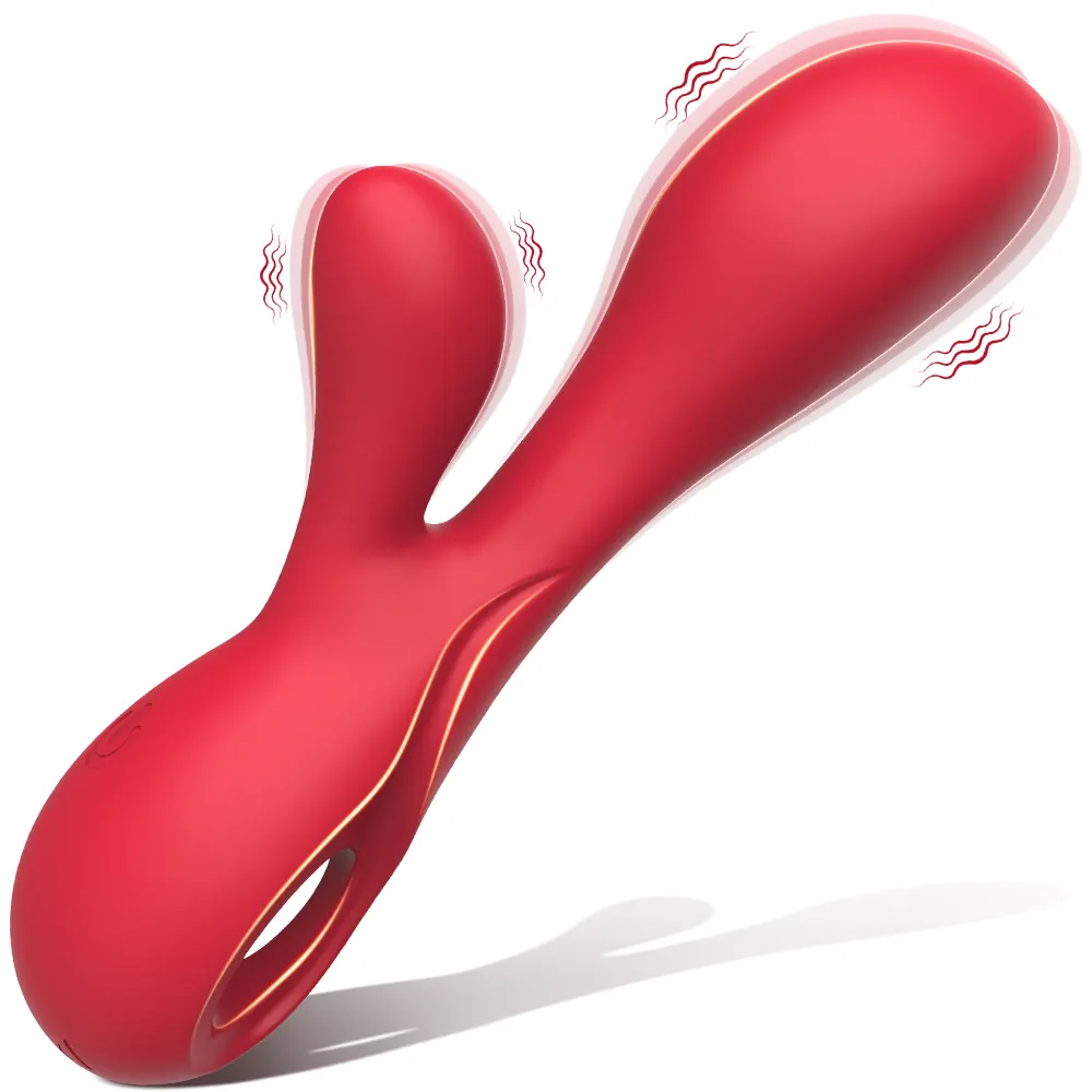 Brand New Fully Waterproof USB Rechargeable Dual Vibrating Vibrator for Women 2x9 Vibration Settings Body-Safe G-Spot Vibrators