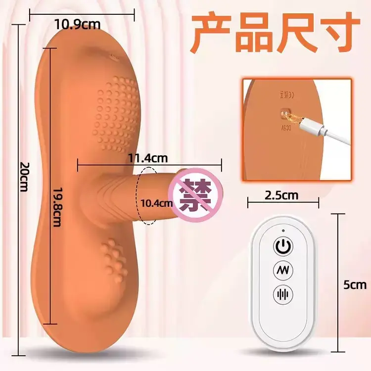 Female Dual Stimulator Monster Dildo Vibrator Remote Control Clitoral G-Spot Sex Toy for Adults Men and Women