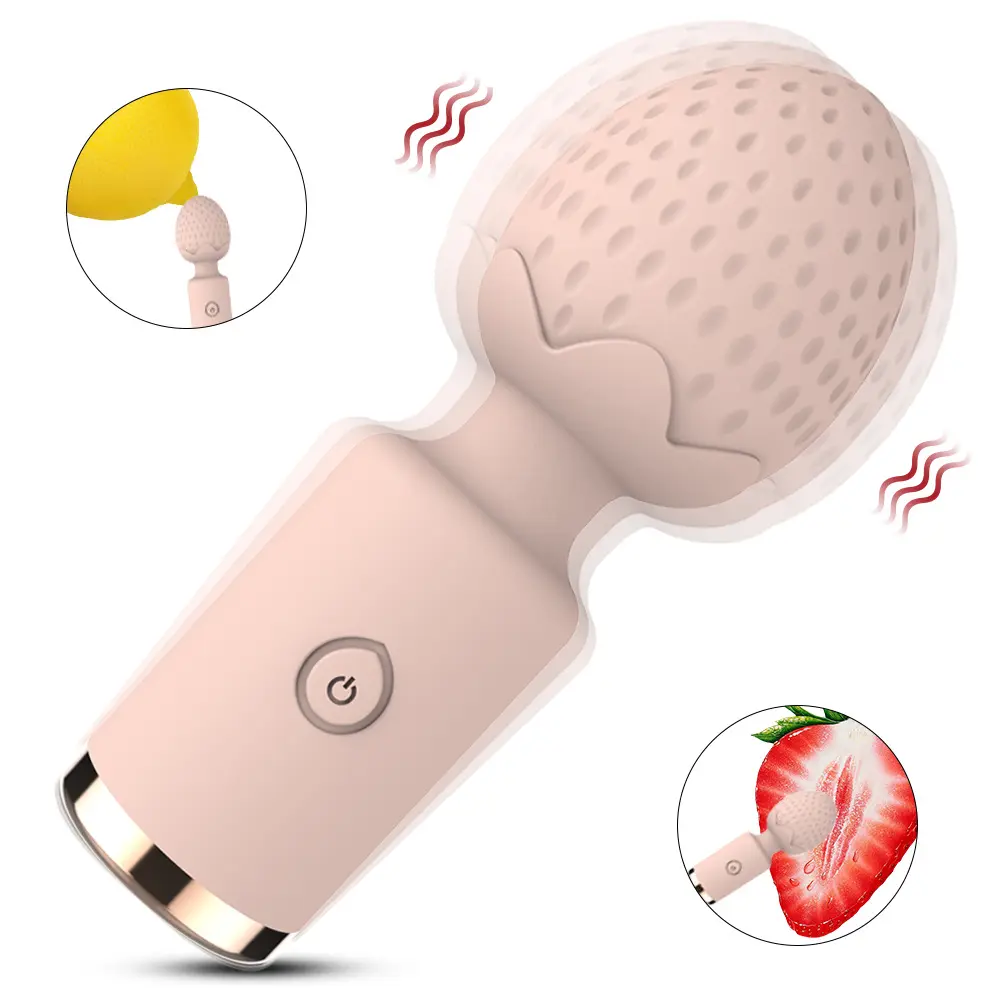 Hot Selling Portable Adult Other Vegetable Strawberry  Sex Toys Massage Gun Wholesale Mini Vibrator