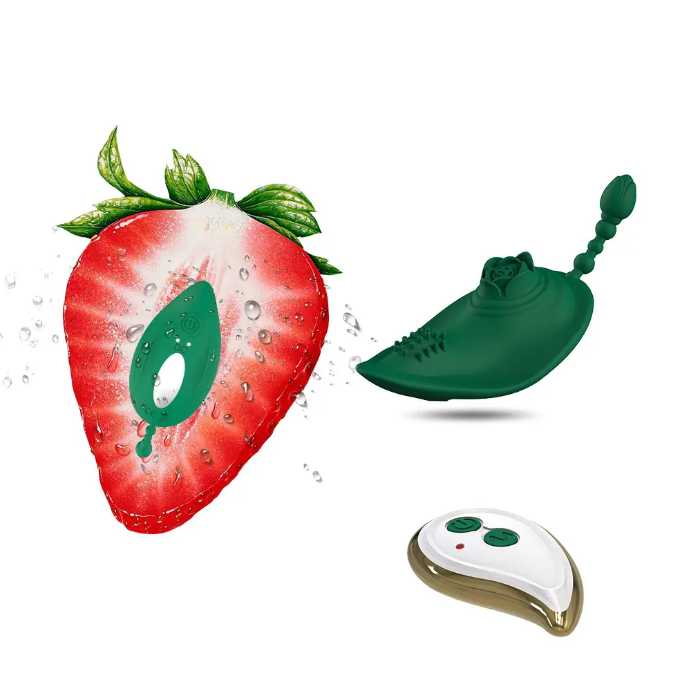 Small Wearable Clitoral Vibrator Green Smart Wear Vibrating Egg Wireless Remote Control Vibrating Female Massager