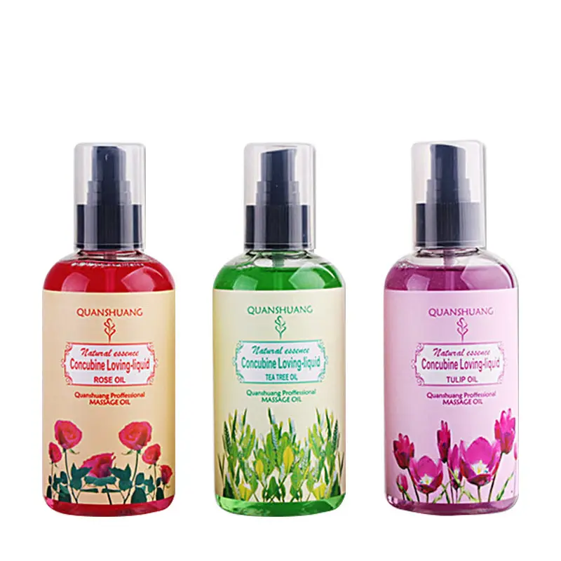 Flavored Water Soluble Body Sex Vagina Relax Rose Oil Sensual Massage Oil for Spa