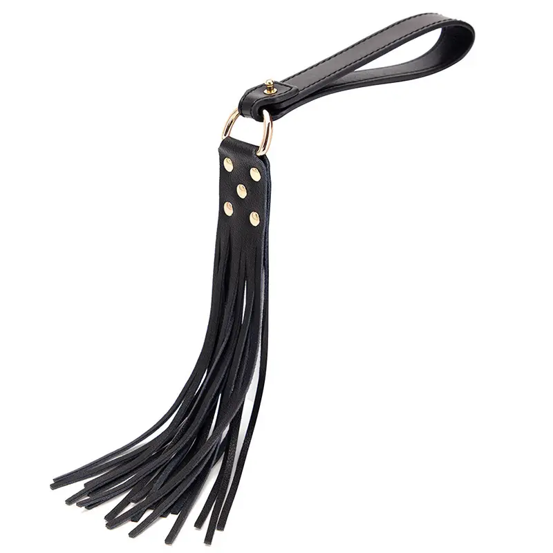 BDSM Bondage Genuine Leather Flogger Riding Crop Bull Whip for Adult Sex Play