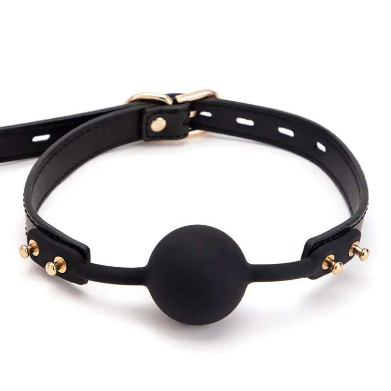 Women's Adult BDSM Bondage Suit with Mouth Ball Sex Toy Gag Roleplay Bdsm Restraint Leather Set Black Collar Product