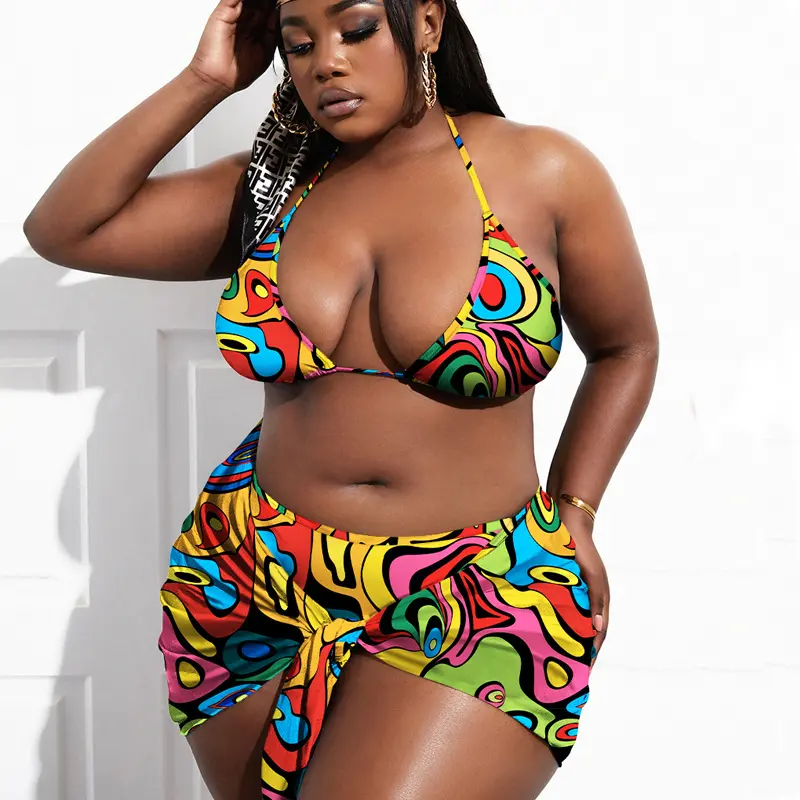 Customizable Colors New Design Stitching Women's Swimsuit Two Piece Swimwear Woman Sexy Bikini