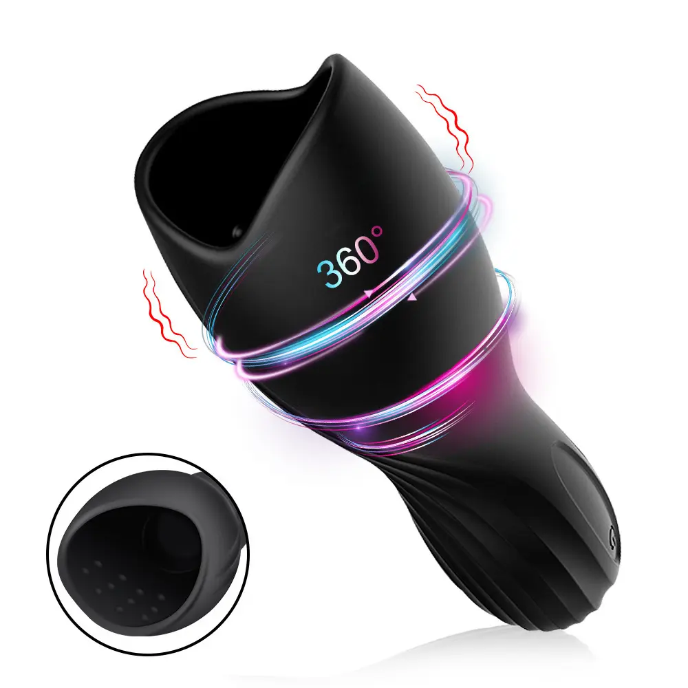 Handheld Penis Trainer Vibrating Aircraft Cup Product Male Masturbation Device Vibrator Sex Toy for Men Masturbating Mini Cup