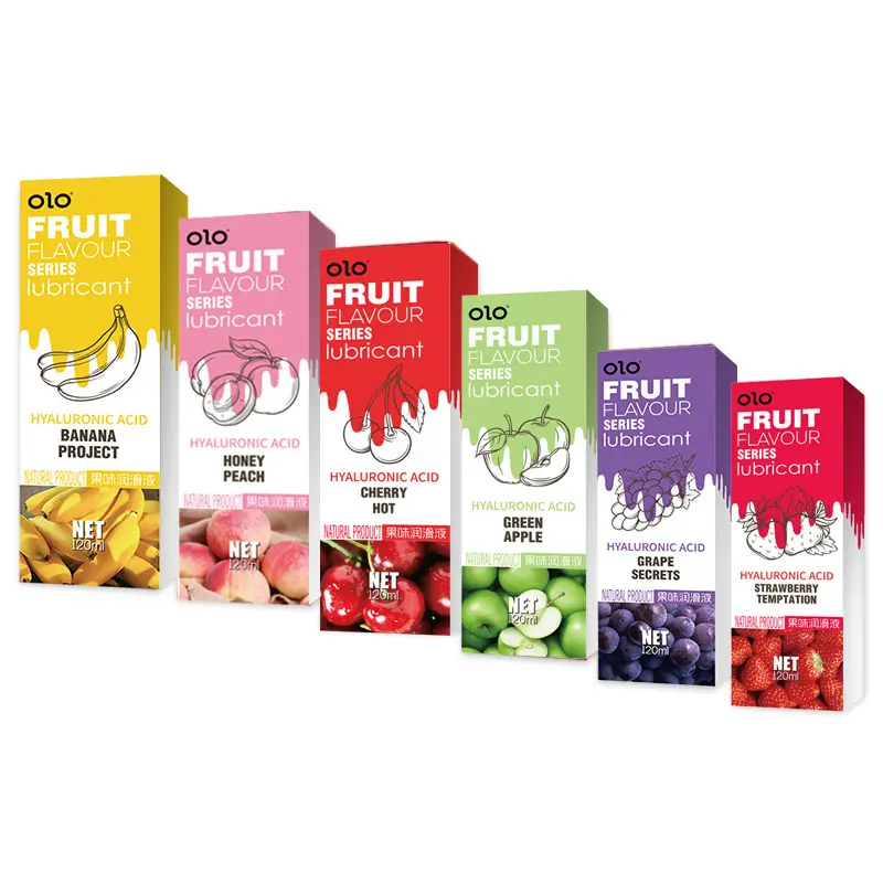Organic Fruit Flavored Personal Lubricant Smooth Water-Based Gel for Women's Sexual Health Vaginal Gel