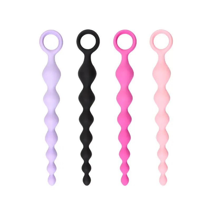 Silicone Anal Beads Sex Toys for Men Women Soft Prostate Massager Anal Trainer Anus Dilator Butt Plug Anal Balls