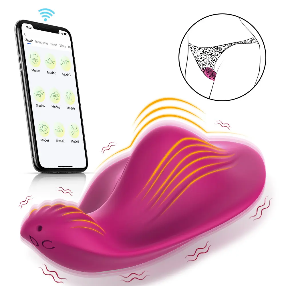 Hot Small Smart App Wearable Vibrator Wireless Remote Control Clitoris Stimulator Panty Massage G-spot Vibrator