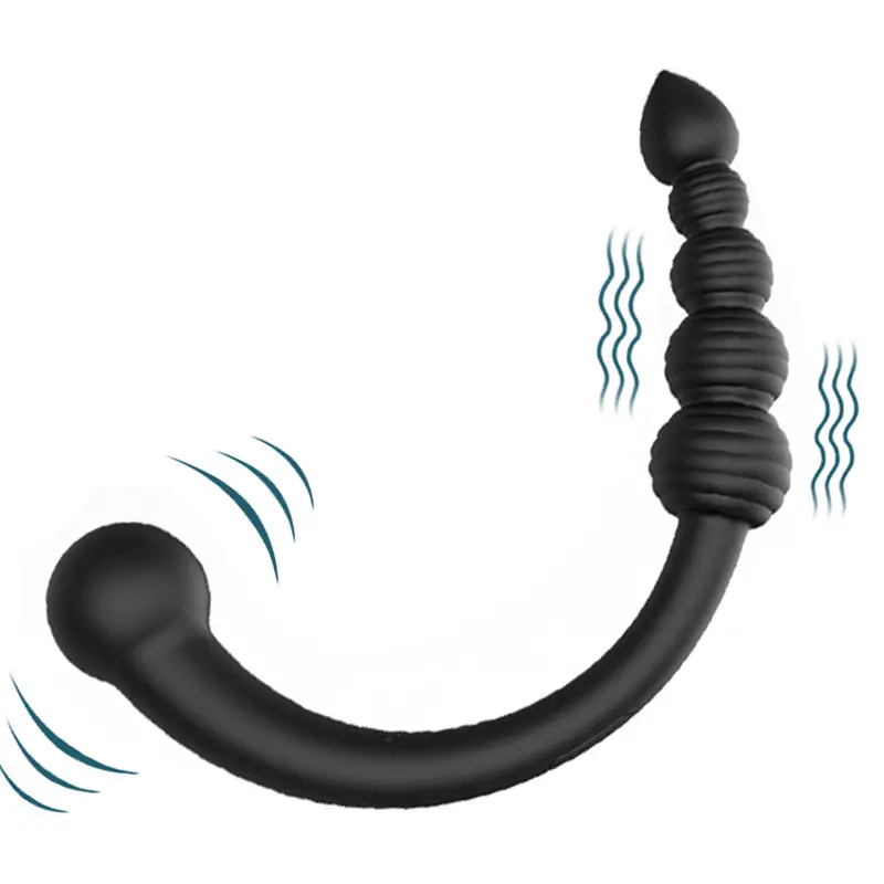 Factory Price Silicone Double Head Anal Plug Prostate Massager Expander Anal Bead for Couples