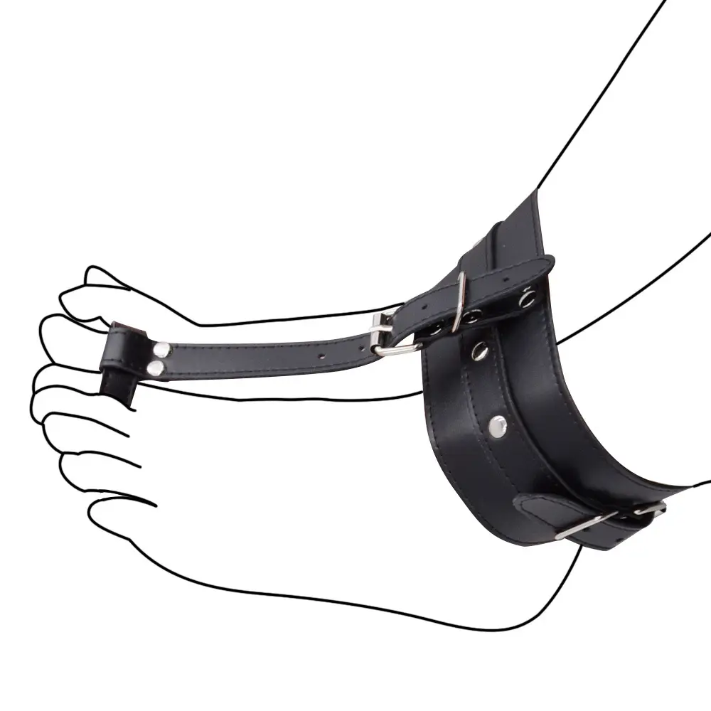 BDSM Leather Thumb Toes Bondage Cuffs Hand Foot Restraint Cuffs Erotic Sex Toys for Couples Slave Restraints Adult Games Fetish