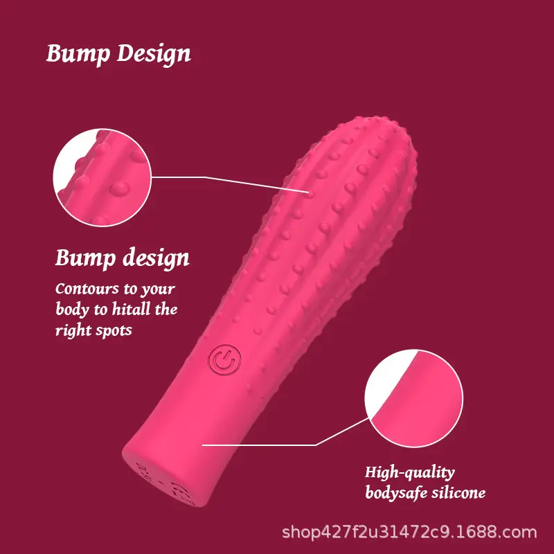 Women's Waterproof Silicone Vibrator Wand Textured Vibrating Dildo with Clitoral Massager and G-Spot Stimulator Toy