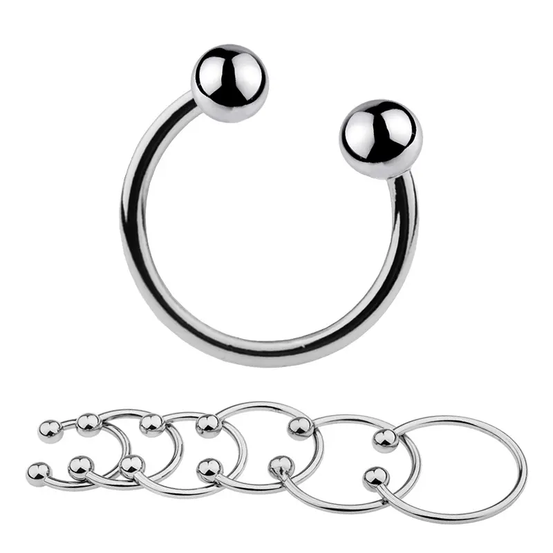 Men's Long-Lasting Anti-Ejaculation Metal Penis Ring Delay Locking Sex Ring