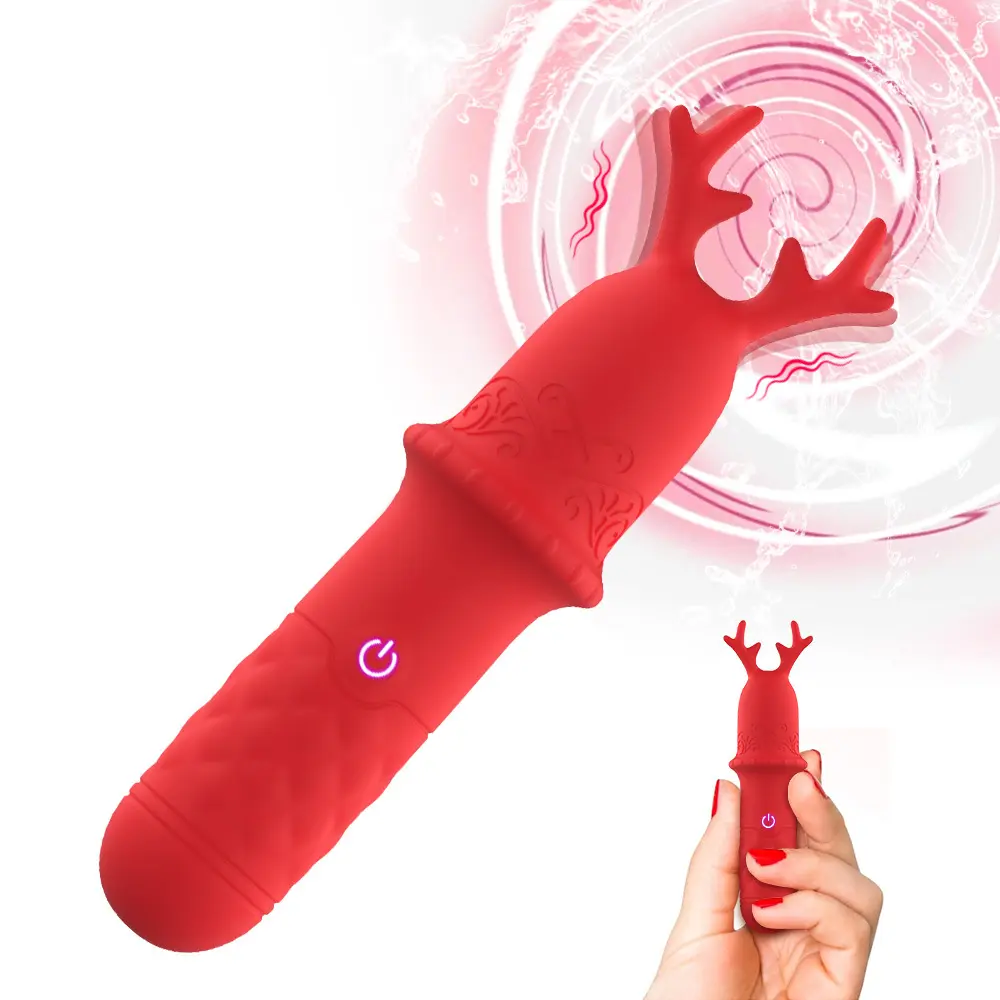 Cute Christmas Sexy Vibrating USB-Powered Mini Bullet Vibrator Female Massager G-Spot
