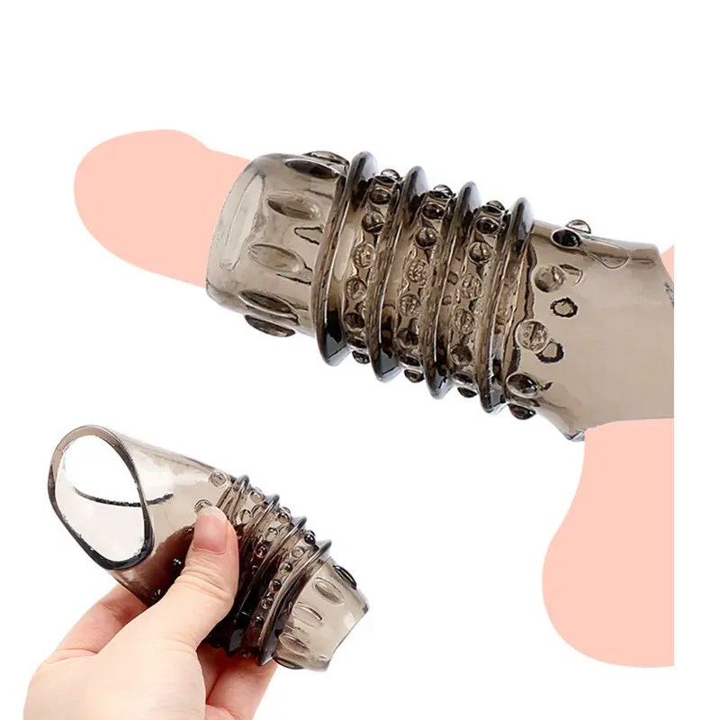 Sexy Goods Lock Sperm Ring Vibrating Wolf Braces Men and Women Share Penis Sleeve Masturbator