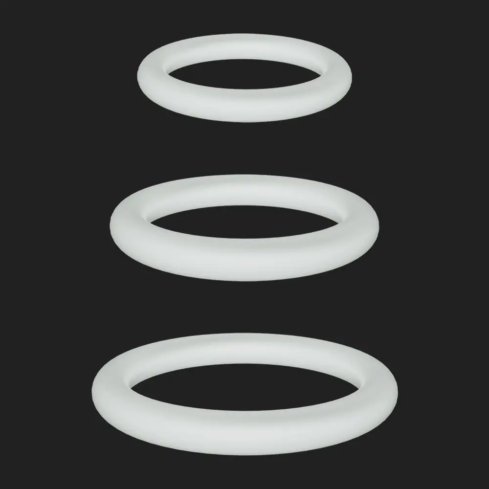 Glow in the Light Silicone Luminous Lock Ring Set for Men Adult Sex Toys for Delay Sex Time