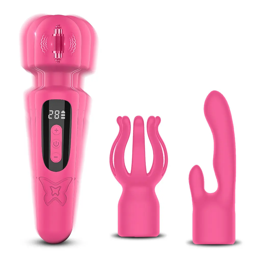 Hot Selling LCD 30 Frequency Female Variable Frequency G-Spot Simulation Masturbator Adult Sex Toy Dildo Vibrator
