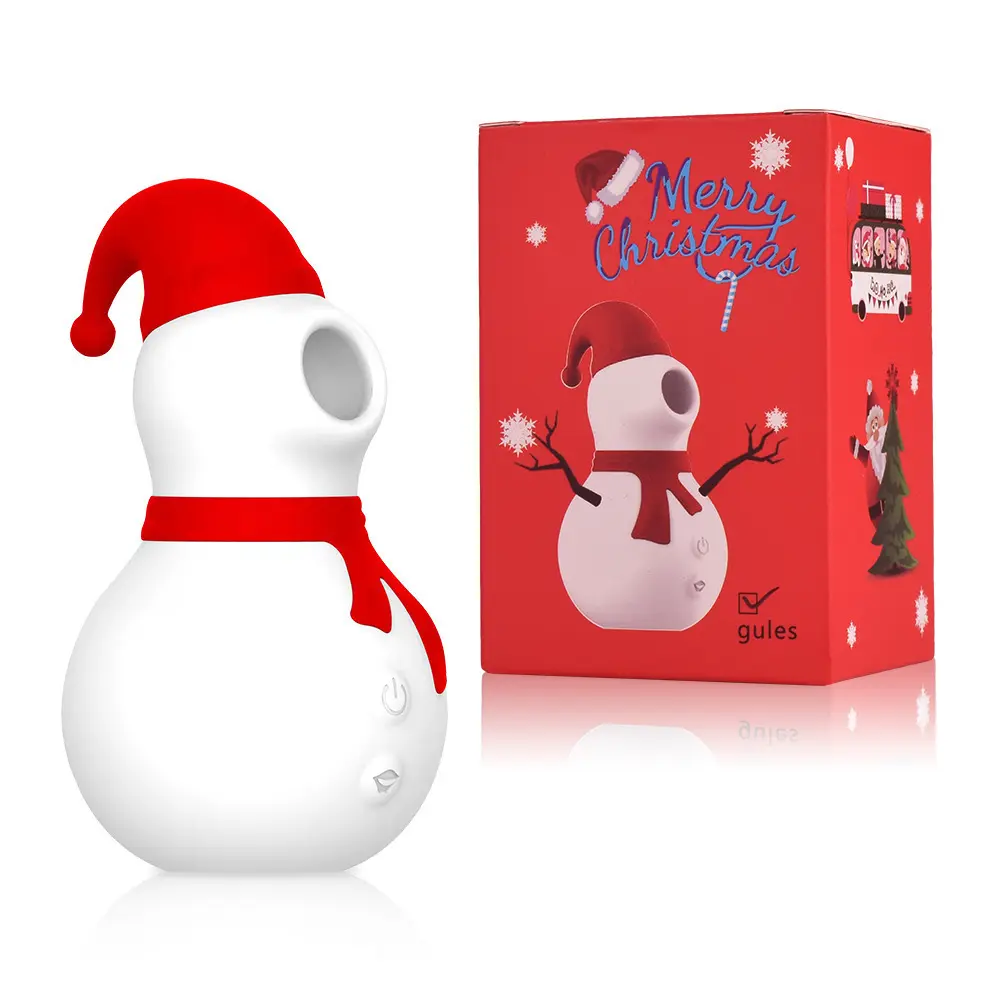 New Christmas Snowman Sucking Vibrator Female Clit Orgasm Sex Toys for Woman Masturbators  Toys for Adults