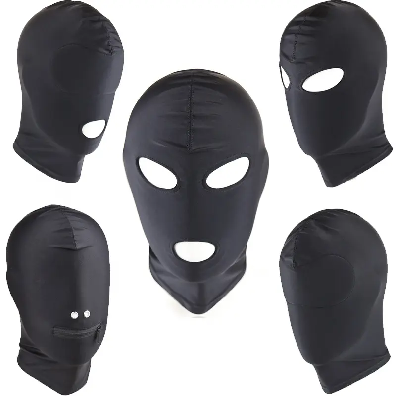 Wholesale Nylon High Elasticity Costume Sex Head Eye Mask Sm Bondage Headgear