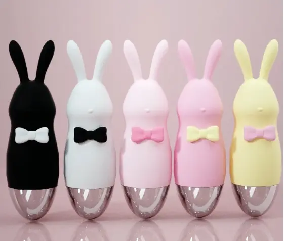 Lovely Rabbit Sucking Licking Tongue Vibrator for Women G-Spot USB Rechargeable Waterproof 10 Frequencies Mini Portable