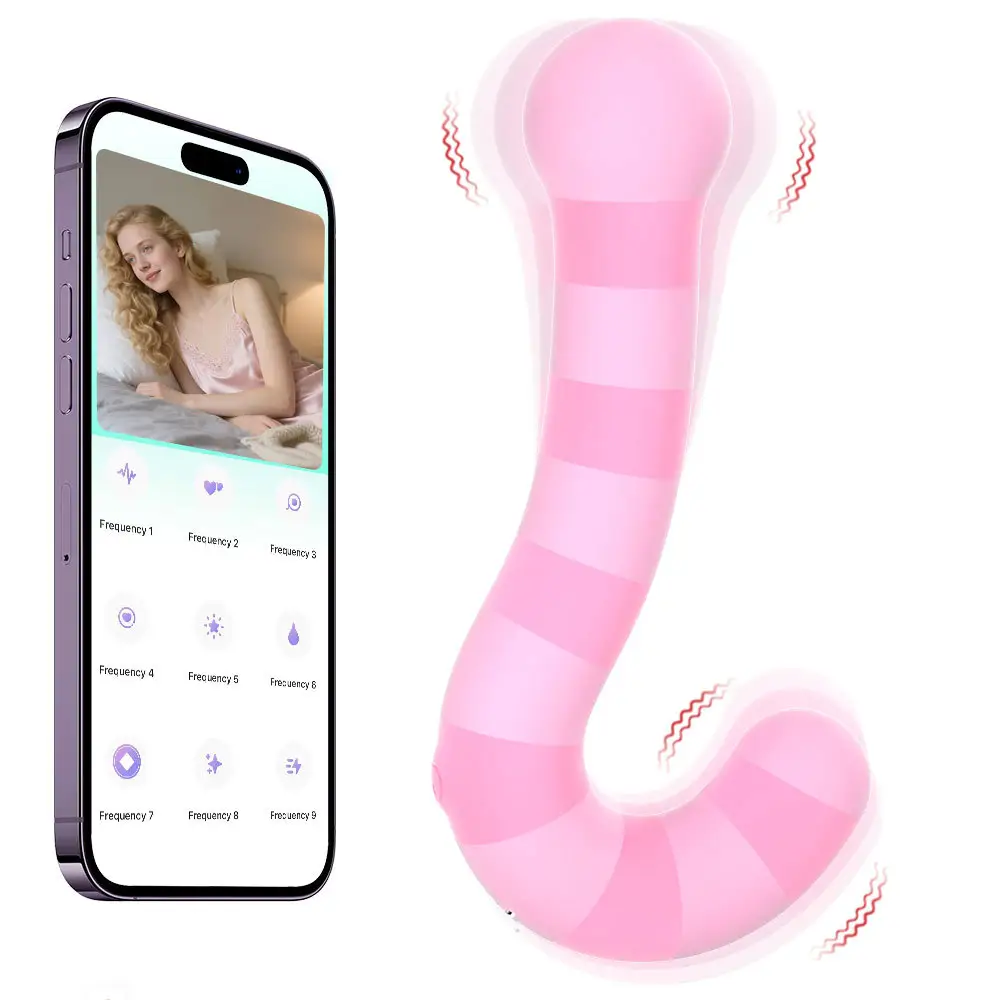APP Pink AV Wand Vibrator Soft Silicone Massage Stick Female Clitoris Stimulator Adult Products Dildo Sex Toys for Woman