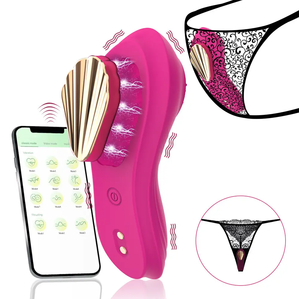 10 Vibrations Panty Silent Long Distance App Control Wearable Vibrator for Couples