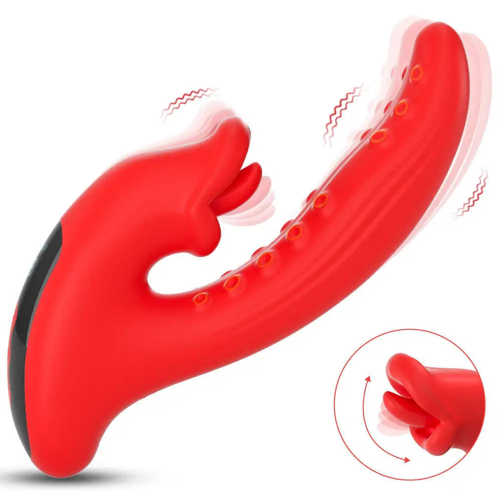 Female Masturbation Clitoral Sucking Octopus Tentacle Vibrator G-Spot Stimulator with Tongue Vibrating Sex Toys