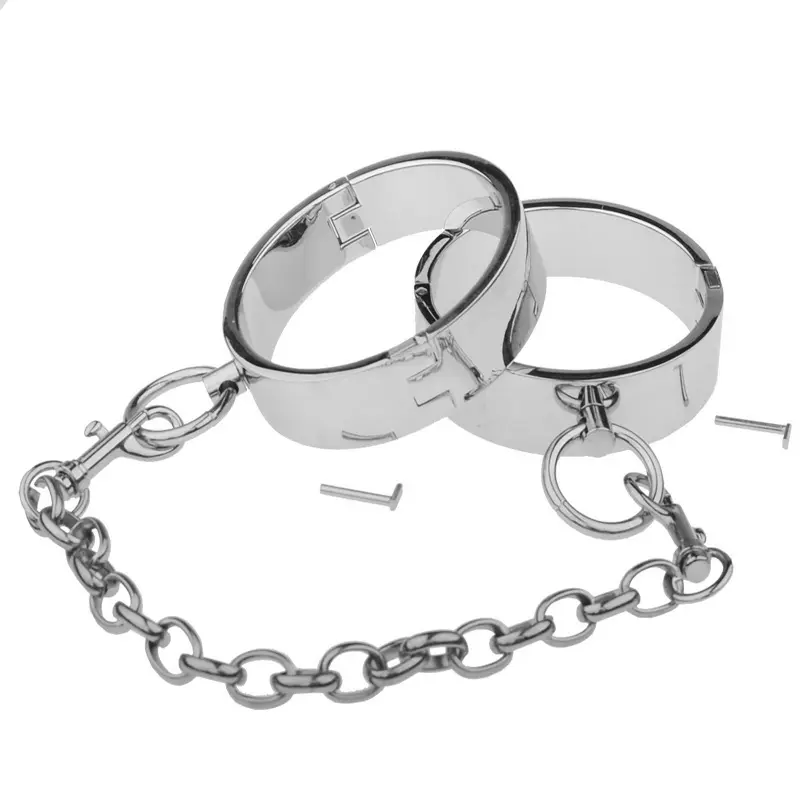 Bondage Hand Cuffs for SM BDSM Games Metal Ankle Cuffs for Couple BDSM Game Toy