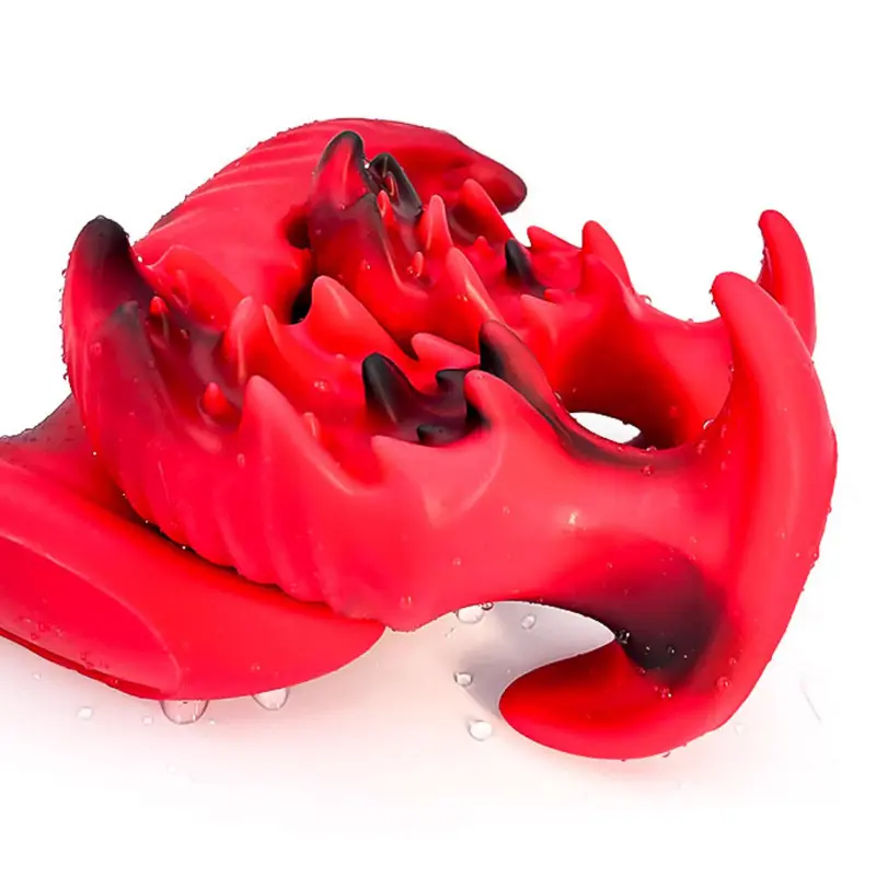 Sex Toys Anal Plug with T-Sail and Massage Pellets for Men and Women Silicone Large Wearable Monster Dildo Butt Plug Anal Toy