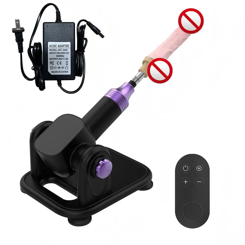 Remote Control Silicone Sex Machine 21 Frequency Telescopic Dildo 6CM Waterproof IPX5 Automatic Masturbation Enlarged Suction