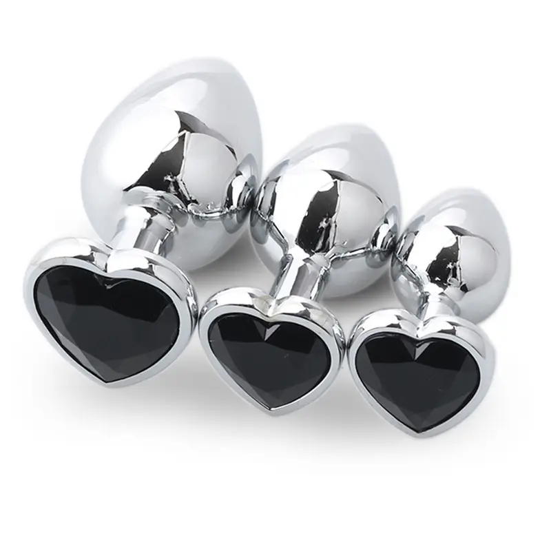3Pcs Luxury Stainless Steel Waterproof Anal Plugs & Butt Toys Kit-S&M Adult Toy for Women & Men