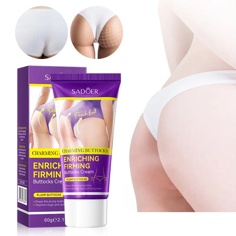 SADOER Enriching Firming Buttocks Cream Plump Shaping Bigger Fuller Cheap Butt Enhancement 60ml Plant Extraction