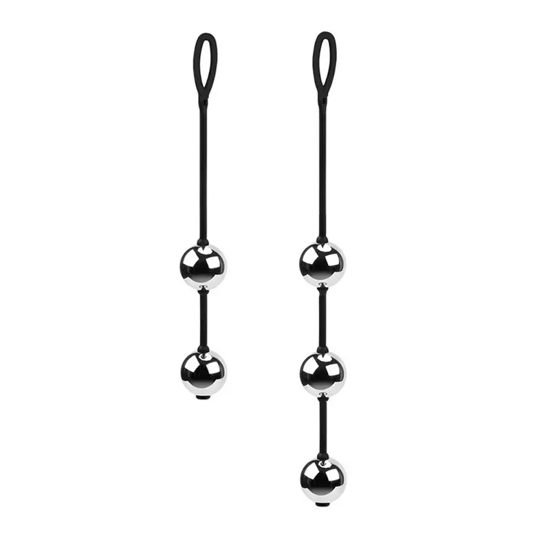 Male Anal Beads Plug Ben Wa Ball Soft Female Stretchy Rope Silicone Sex Toy for Training