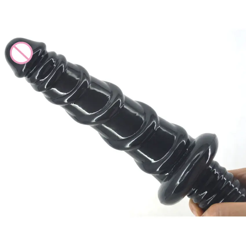 For Soft Threaded Dildo with Handle-Body-Safe PVC Anal & Vaginal Dildo 100% Waterproof for Women's Climax Adult Sex Toy