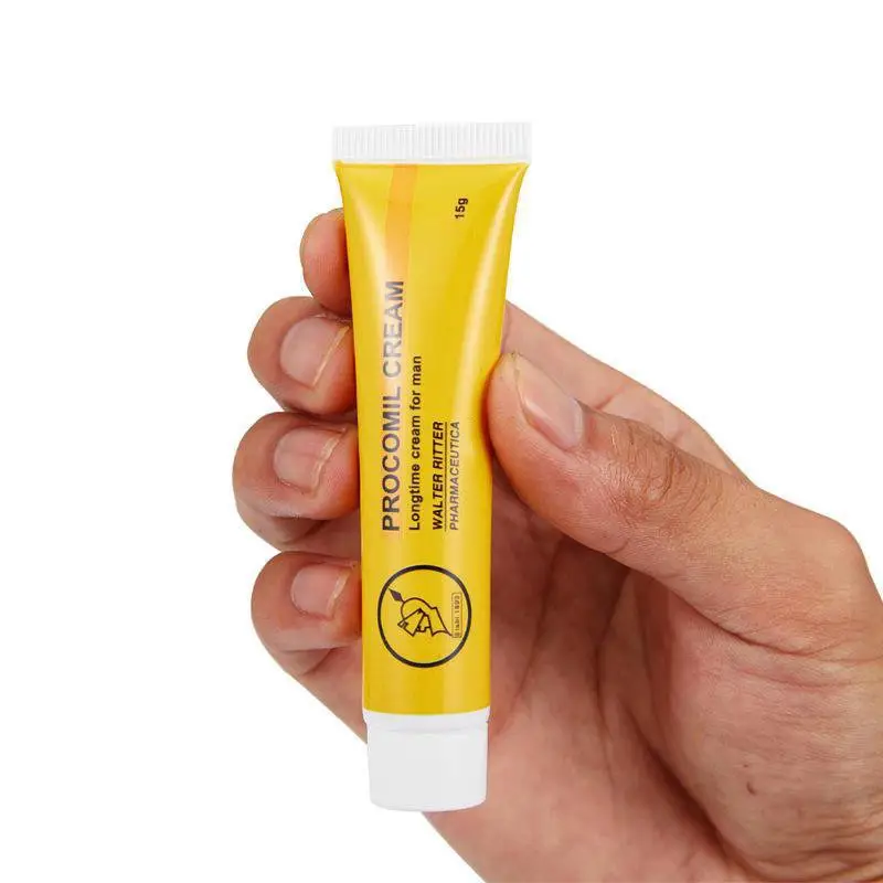 Best Selling Eco-Friendly Sex Gel Oil Ointment Procomil Cream Men Delay Enhancement Long Time 15g No Additives Male Toys