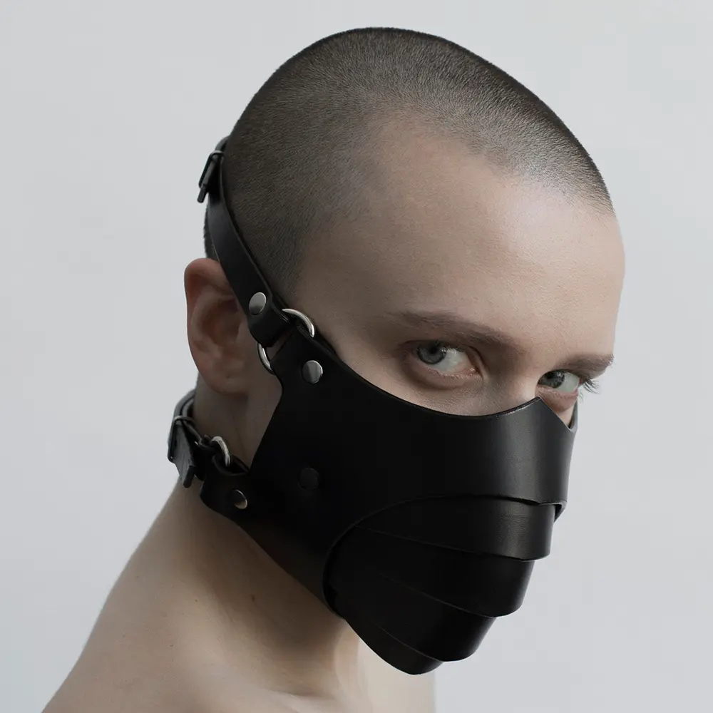 Punk Leather Mask - Adult SM Role-Play Costume Accessory  Alternative Fetish Toy, In-Stock for Wholesale